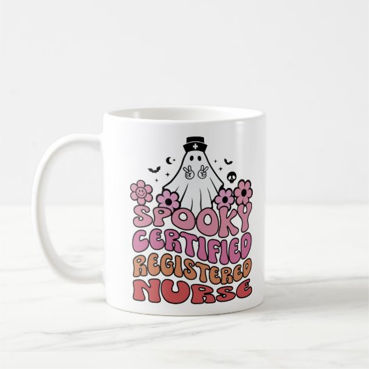 Spooky Certified Nurse Women Kaffeetasse (Links)