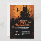 Spooky Charm Halloween-Party Einladung (Vorderseite)
