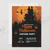 Spooky Charm Halloween-Party Einladung (Vorderseite)