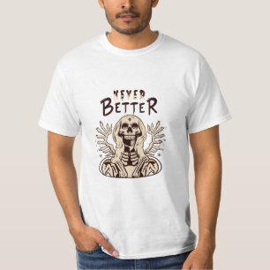 Spooky Charm mit nie besserem Halloween Skelett T-Shirt
