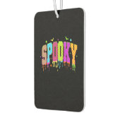 Spooky Checkered Halloween Autolufterfrischer (Links)