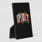 Spooky Checkered Halloween Fotoplatte (Seite)