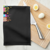 Spooky Checkered Halloween Geschirrtuch (Viertel Falte)