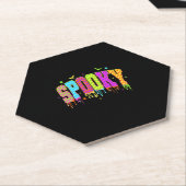 Spooky Checkered Halloween Untersetzer (angewinkelt)