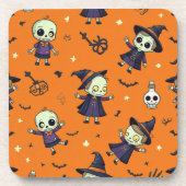 Spooky Chic Halloween Kissen - beängstigend festli Getränkeuntersetzer (Vorderseite)