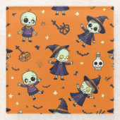 Spooky Chic Halloween Kissen - beängstigend festli Glasuntersetzer (Vorderseite)