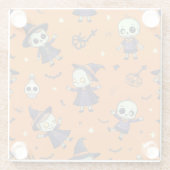 Spooky Chic Halloween Kissen - beängstigend festli Glasuntersetzer (Rückseite)