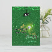 Spooky Chic Halloween-Party Einladung (Stehend Vorderseite)