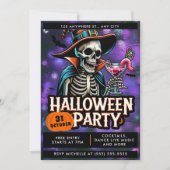 Spooky & Chic Halloween-Party Einladung (Vorderseite)