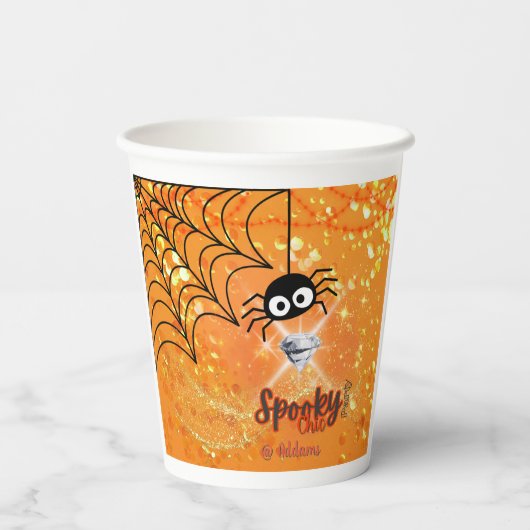 Spooky Chic Halloween-Party Paper Cup Pappbecher (Rückseite)