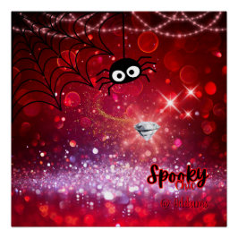 Spooky Chic Halloween-Party Poster