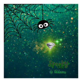 Spooky Chic Halloween-Party Poster