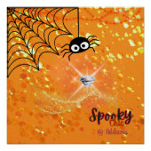 Spooky Chic Halloween-Party Poster (Vorderseite)
