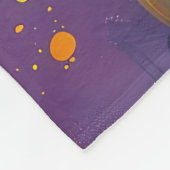 Spooky Chow Chow Hund Halloween Hexe und Pumpkin Fleecedecke (Ecke)