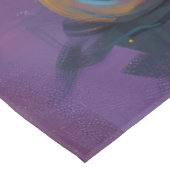 Spooky Chow Chow Hund Halloween Hexe und Pumpkin Tischdecke (Schrägansicht)