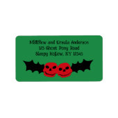 Spooky Christmas Creepy Goth Themed Holiday Adressaufkleber (Vorne)