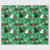 Spooky Christmas Creepy Goth Themed Holiday Geschenkpapier (Flach)