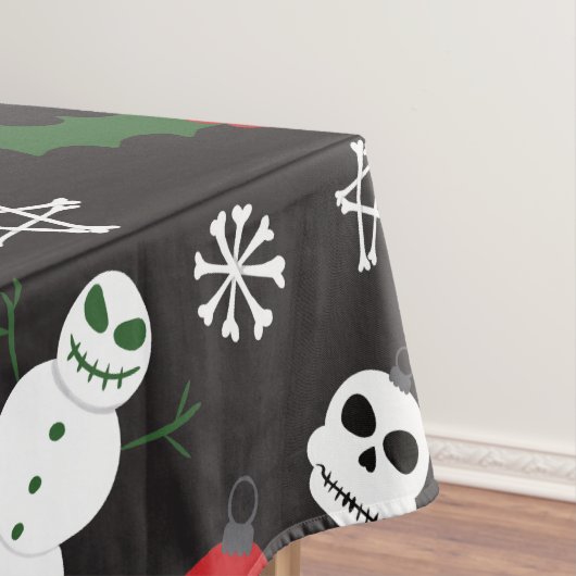 Spooky Christmas Creepy Goth Themed Holiday Tischdecke (Beispiel)