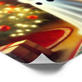 Spooky Christmas Ghost Poster (Ecke)