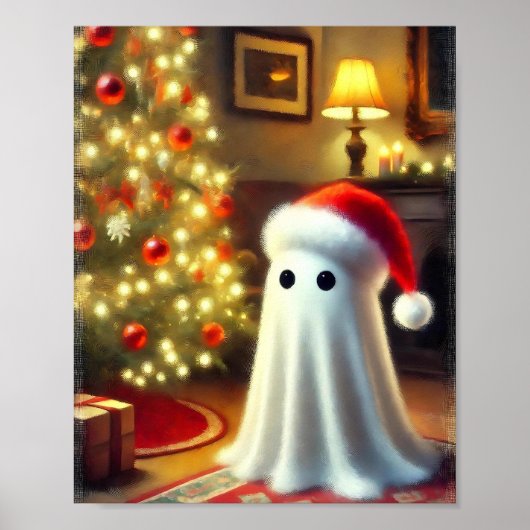 Spooky Christmas Ghost Poster (Vorne)