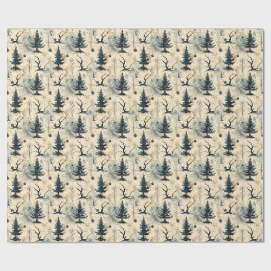 Spooky Christmas Tree Geschenkpapier (Flach)
