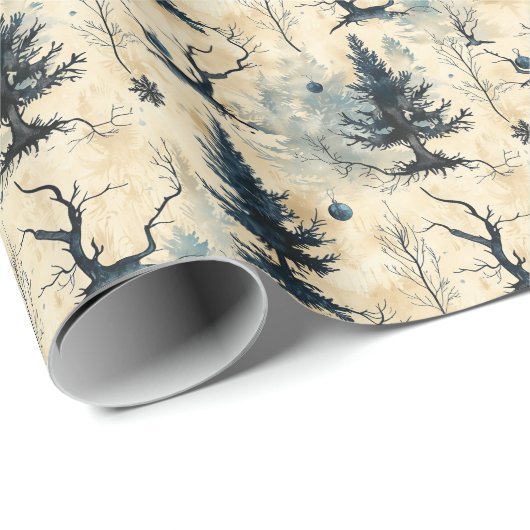 Spooky Christmas Tree Geschenkpapier (Rolleneckpunkt)