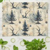 Spooky Christmas Tree Geschirrtuch (Gefaltet)