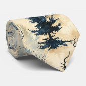 Spooky Christmas Tree Krawatte (Gerollt)