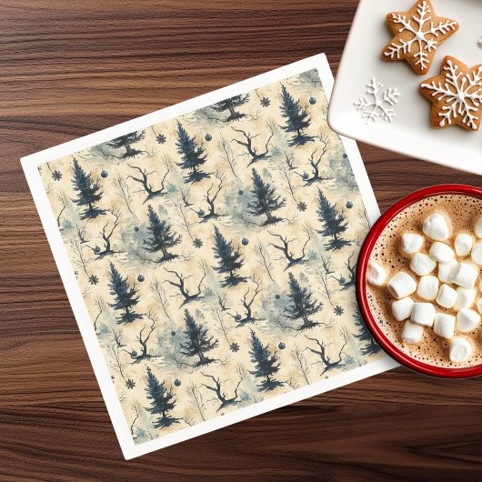 Spooky Christmas Tree Serviette