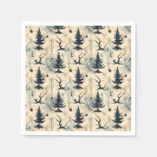 Spooky Christmas Tree Serviette (Vorderseite)