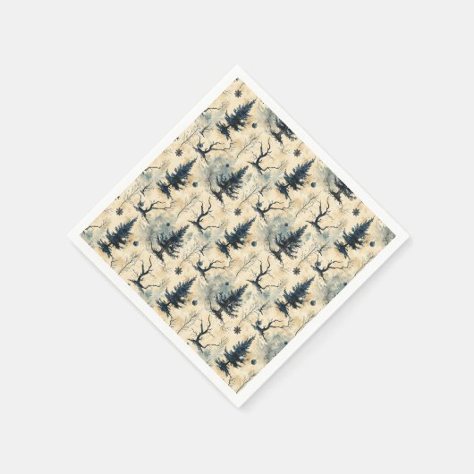 Spooky Christmas Tree Serviette (Ecke)