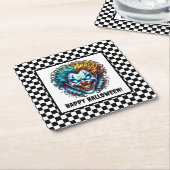 Spooky Clown Face Halloween Paper Untersetzer (angewinkelt)