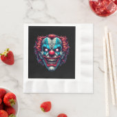 Spooky Clown Face Halloween-Party Serviette (Beispiel)