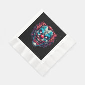 Spooky Clown Face Halloween-Party Serviette (Ecke)