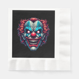 Spooky Clown Face Halloween-Party Serviette