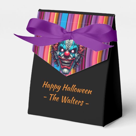 Spooky Clown-Halloween-Party Geschenkschachtel (Vorderseite)