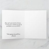 Spooky Clown Retro Creepy farbenfrohe Halloween Karte (Innenseite)