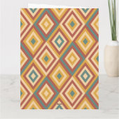 Spooky Clown Retro Creepy farbenfrohe Halloween Karte (Rückseite)