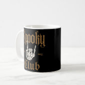 Spooky Club: Skeleton Hand Rock on Design Kaffeetasse (Vorderseite Links)