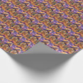 Spooky Cocker Spaniel Hund Halloween Hexenkürbis Geschenkpapier (Ecke)