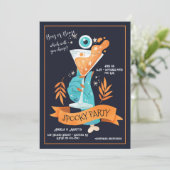 Spooky Cocktail Party Einladung (Stehend Vorderseite)