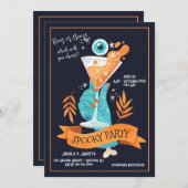 Spooky Cocktail Party Einladung (Vorne/Hinten)