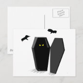 Spooky Coffin Postkarte (Vorne/Hinten)