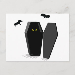 Spooky Coffin Postkarte