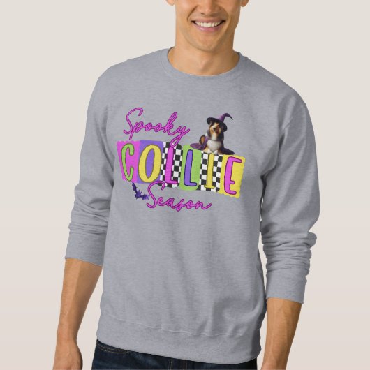 Spooky Collie Halloween Sweatshirt (Vorderseite)