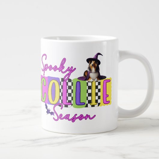 Spooky Collie Halloween Tasse (Rechts)
