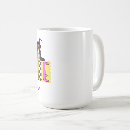 Spooky Collie Halloween Tasse (VorderseiteRechts)