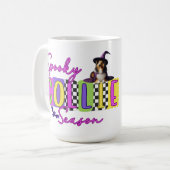 Spooky Collie Halloween Tasse (Vorderseite Links)