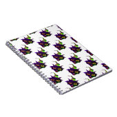 Spooky Colorful Cat Notizblock (Rechte Seite)