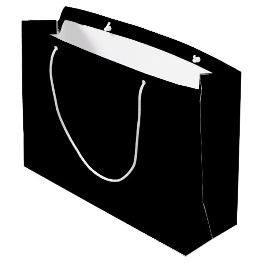 Spooky Colors - Black Large Gift Bag Große Geschenktüte (Rückseite Schrägansicht)